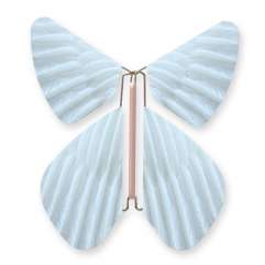 Butterfly Feathers Pastel Blue