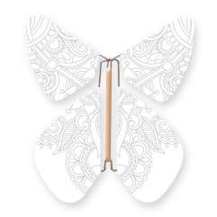 Butterfly Tatoo Metal GOLD